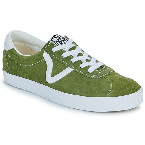 Sneakers basse Vans Sport Low Verde per donna, un modello alla moda e versatile. Perfette per il tempo libero e lo sport, queste scarpe offrono comfort e stile. Il colore verde vivace si abbina facilmente a vari outfit, rendendole ideali per ogni occasione. Acquista ora le Vans Sport Low Verde e completa il tuo look!