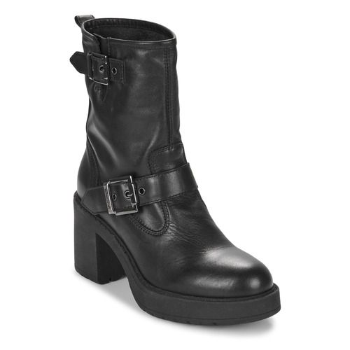 Stivaletti Donna NeroGiardini I411994D-100 in pelle nera, con design elegante e suola antiscivolo, ideali per ogni occasione. Scopri il comfort e lo stile di questi stivaletti neri perfetti per l'inverno. Acquista ora e completa il tuo look!