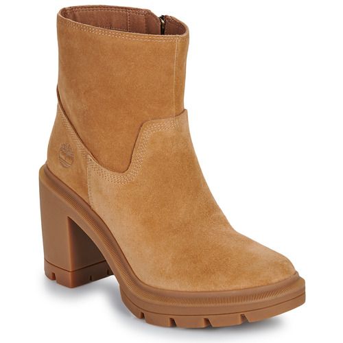 Stivaletti Donna Timberland ALLINGTON HEIGHTS MID ZIP UP Marrone, eleganti e versatili, ideali per ogni occasione. Con zip laterale per una calzata facilitata, questi stivaletti offrono comfort e stile, perfetti per completare il tuo outfit invernale.