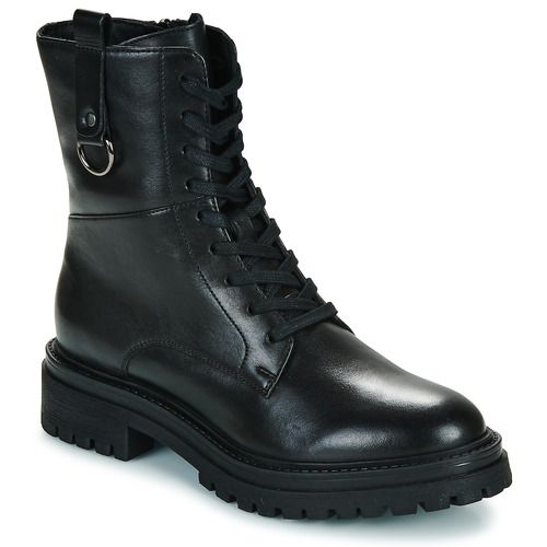 Stivaletti Donna Geox D IRIDEA Nero: eleganti e comodi stivaletti in pelle nera, ideali per ogni occasione. Design moderno con dettagli raffinati, perfetti per un look trendy e alla moda. Acquista ora per un comfort senza pari e stile impeccabile!