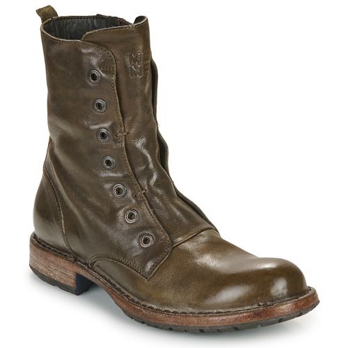 Stivaletti Moma MALE D Kaki Donna: eleganti stivaletti in pelle kaki, perfetti per ogni occasione. Design moderno e comfort ottimale, ideali per completare il tuo outfit con stile. Perfetti per l'autunno e l'inverno, questi stivaletti offrono una calzata comoda e resistente, rendendoli un must-have nel tuo guardaroba. Acquista ora per un look trendy!