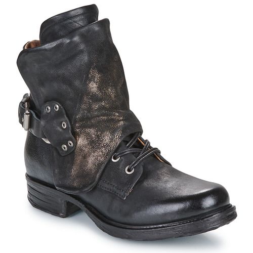 Stivaletti Airstep / A.S.98 A50237-102-6002 Nero per Donna - Eleganti stivaletti neri in pelle, perfetti per ogni occasione. Design moderno e alla moda, con comfort eccezionale. Ideali per completare il tuo look con stile. Acquista online!