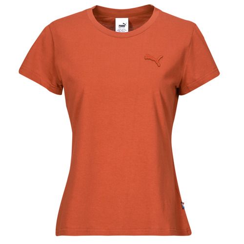 T-shirt Arancio Puma BETTER ESSENTIALS MADE IN FRANCE per Donna, maniche corte, design moderno, tessuto di alta qualità, ideale per abbigliamento casual e attività all'aperto. Perfetta per ogni stagione, questa maglietta combina comfort e stile. Acquista ora per aggiornare il tuo guardaroba!