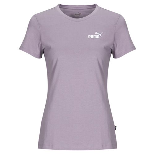 T-shirt viola Puma ESS+ EMBROIDERY maniche corte per donna, elegante e alla moda, ideale per ogni occasione. Scopri la qualità e il design contemporaneo di Puma con questa t-shirt versatile. Perfetta per abbinamenti casual e sportivi, un must-have nel tuo guardaroba.