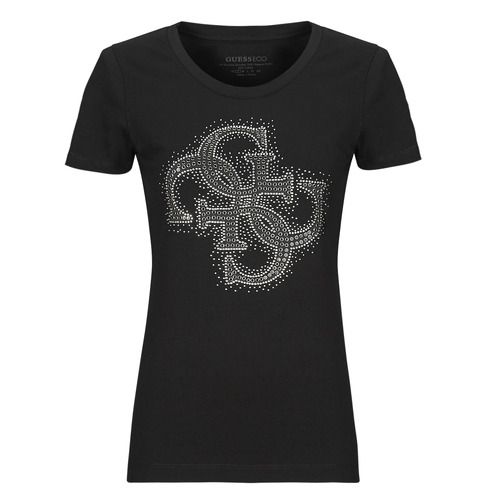 T-shirt Guess SS RN 4G LOGO Nero maniche corte Donna, elegante e trendy, perfetta per ogni occasione. Realizzata in morbido cotone, questa maglietta presenta il logo distintivo Guess, offrendo comfort e stile. Ideale per outfit casual o serate informali, è un must-have nel guardaroba femminile. Scopri la qualità e il design moderno di Guess, disponibile online.