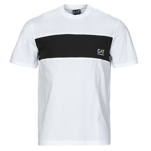 T-shirt uomo Emporio Armani EA7 ATHLETIC COLORBLOCK TSHIRT Bianco, maniche corte, elegante e sporty, perfetta per l'allenamento e il tempo libero. Design moderno con blocchi di colore, tessuto morbido e traspirante. Ideale per un look casual e raffinato. Acquista ora la tua t-shirt EA7 per un tocco di stile italiano.