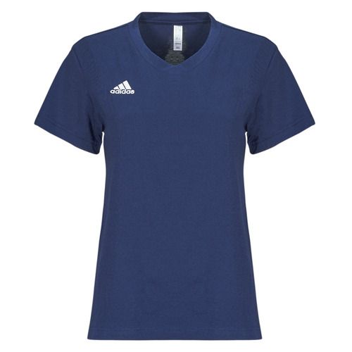 T-shirt adidas Entrada 22 Marine da donna con maniche corte, ideale per il tempo libero e l'allenamento. Comfort e stile uniti in un design moderno. Disponibile in diverse taglie, perfetta per ogni occasione. Acquista ora la tua t-shirt sportiva adidas e aggiungi un tocco di stile al tuo guardaroba!