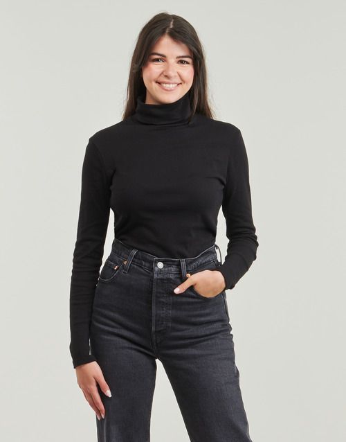 Petit Bateau SOUS PULL Langarm-T-Shirts, Schwarz, Damen - 2