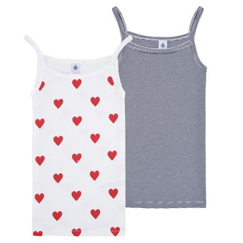 Top Petit Bateau LOT X2 DEBARDEUR Multicolore per Donna, ideale per un look alla moda e versatile. Realizzato in tessuti di alta qualità, questo top offre comfort e stile per ogni occasione. Perfetto per l'estate, può essere abbinato a jeans o gonna per un outfit casual chic. Disponibile in diverse misure, è un must-have nel tuo guardaroba. Acquista ora il tuo top Petit Bateau per un tocco di eleganza e freschezza!
