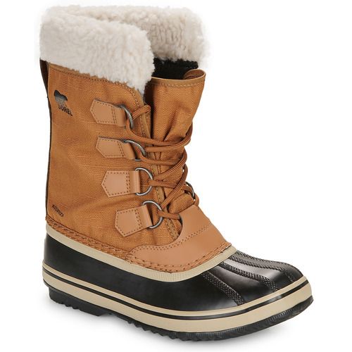 Scarpe da neve Sorel WINTER CARNIVAL WP Marrone per Donna, ideali per affrontare invernali avventure con stile e comfort. Design impermeabile e caldo isolamento per ottimale protezione contro freddo e neve. Perfette per escursioni, passeggiate e attività all'aperto, queste scarpe combinano funzionalità ed eleganza. Acquista ora le tue Sorel per un inverno senza compromessi!