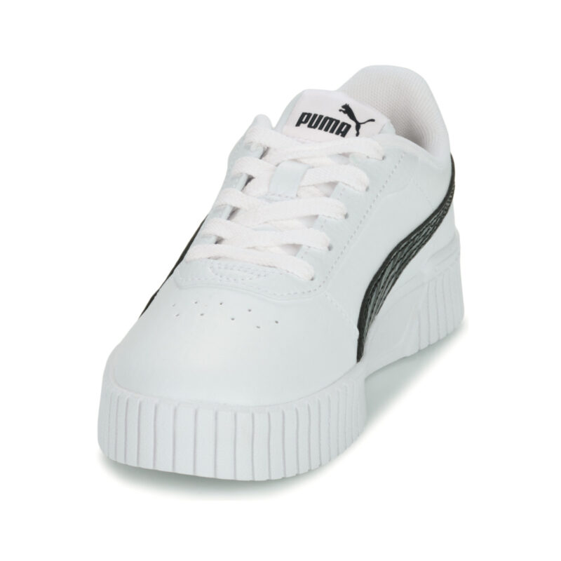 Puma Carina 2.0 Zebra PS Bianco Sneakers Bambino - 3