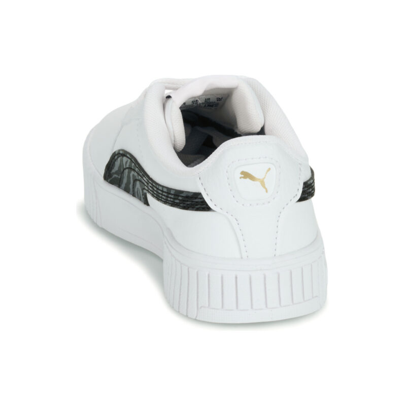 Puma Carina 2.0 Zebra PS Bianco Sneakers Bambino - 5
