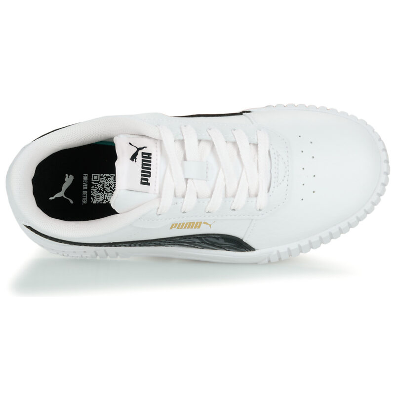 Puma Carina 2.0 Zebra PS Bianco Sneakers Bambino - 6