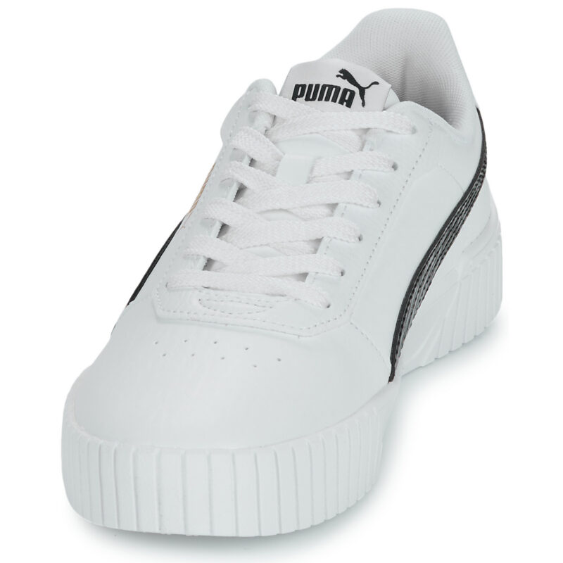 Puma Carina 2.0 Zebra Jr Bianco Sneakers Bambino - 3
