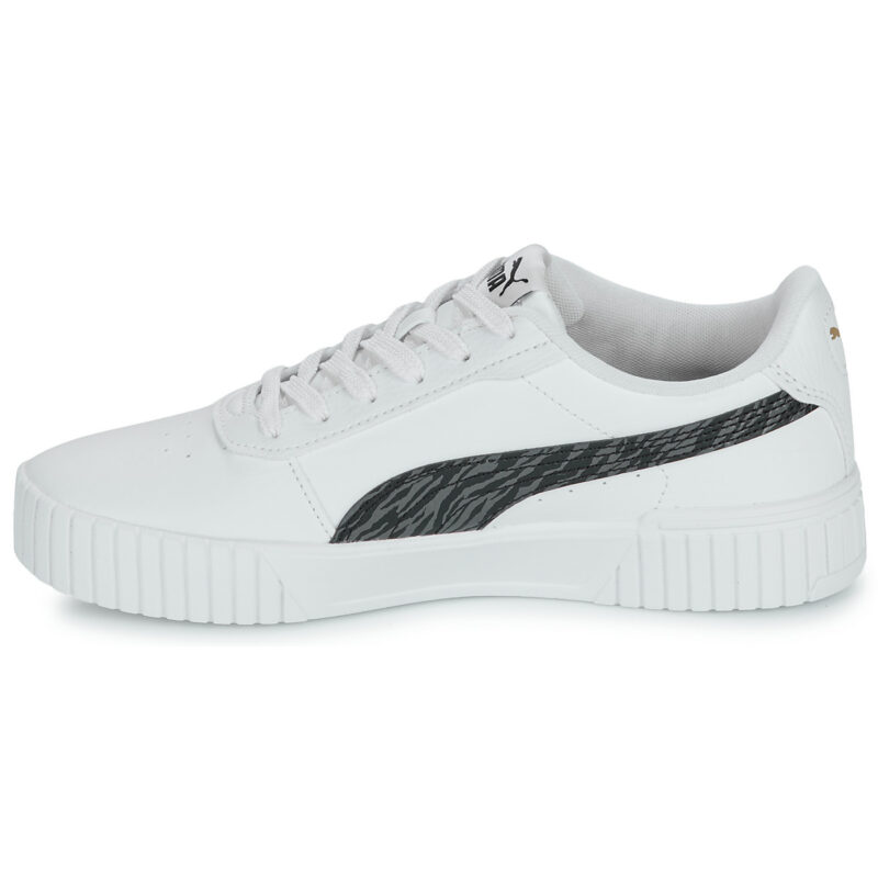 Puma Carina 2.0 Zebra Jr Bianco Sneakers Bambino - 4
