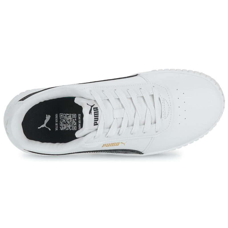 Puma Carina 2.0 Zebra Jr Bianco Sneakers Bambino - 6