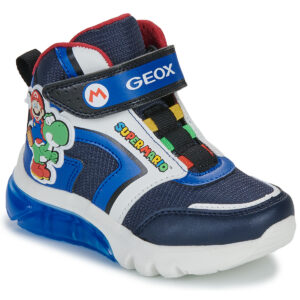 Geox J CIBERDRON BOY Blu - Sneakers Bambino