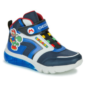 Geox J CIBERDRON BOY Blu - Sneakers Bambino