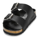 BIRKENSTOCK Arizona Big Buckle Oiled / Pelle / Black / Stretto Nero Ciabatta Donna - 3