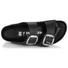BIRKENSTOCK Arizona Big Buckle Oiled / Pelle / Black / Stretto Nero Ciabatta Donna - 6