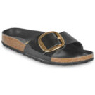 BIRKENSTOCK Madrid Big Buckle High / Light / Pelle / Negro / Pantufla negra estrecha para mujer - 1