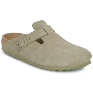 BIRKENSTOCK Boston Suede / Khaki / Stretto Kaki Zoccoli Donna