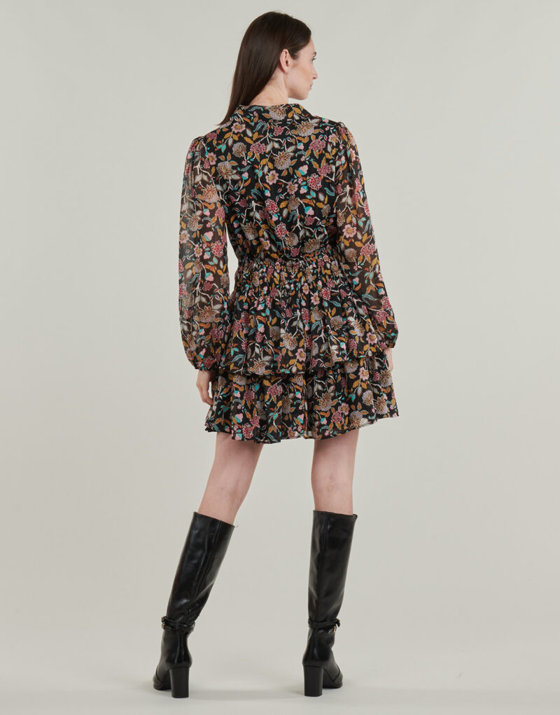 Abito corto Desigual VEST SANDALO Multicolore Abiti corti Donna - 4