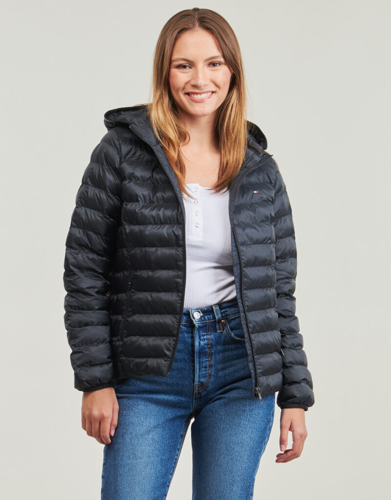Piumino Tommy Hilfiger LW PADDED GLOBAL STRIPE JACKET Blu Piumini Donna - 2
