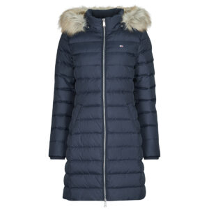 Piumino  Tommy Jeans  TJW ESSENTIAL HOODED DOWN COAT  Blu -   Piumini Donna