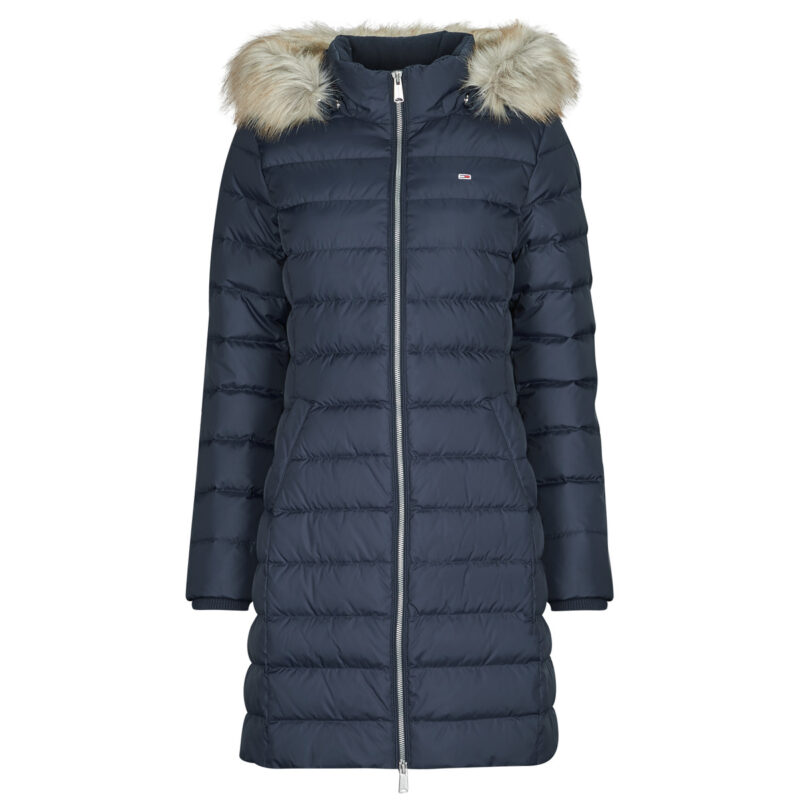 Piumino  Tommy Jeans  TJW ESSENTIAL HOODED DOWN COAT  Blu -   Piumini Donna - 1