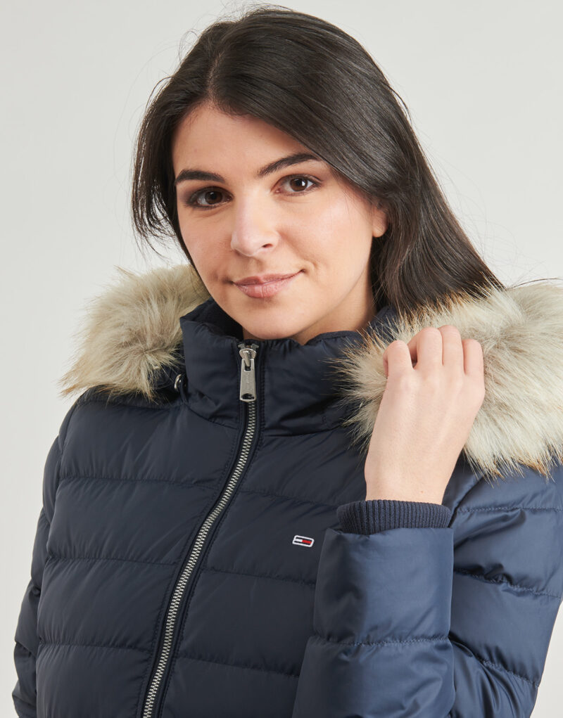 Piumino  Tommy Jeans  TJW ESSENTIAL HOODED DOWN COAT  Blu -   Piumini Donna - 5