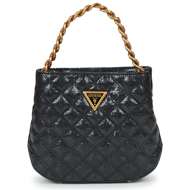 Frau Guess EIRE SMALL BUCKET Schwarze Damenhandtasche - 1