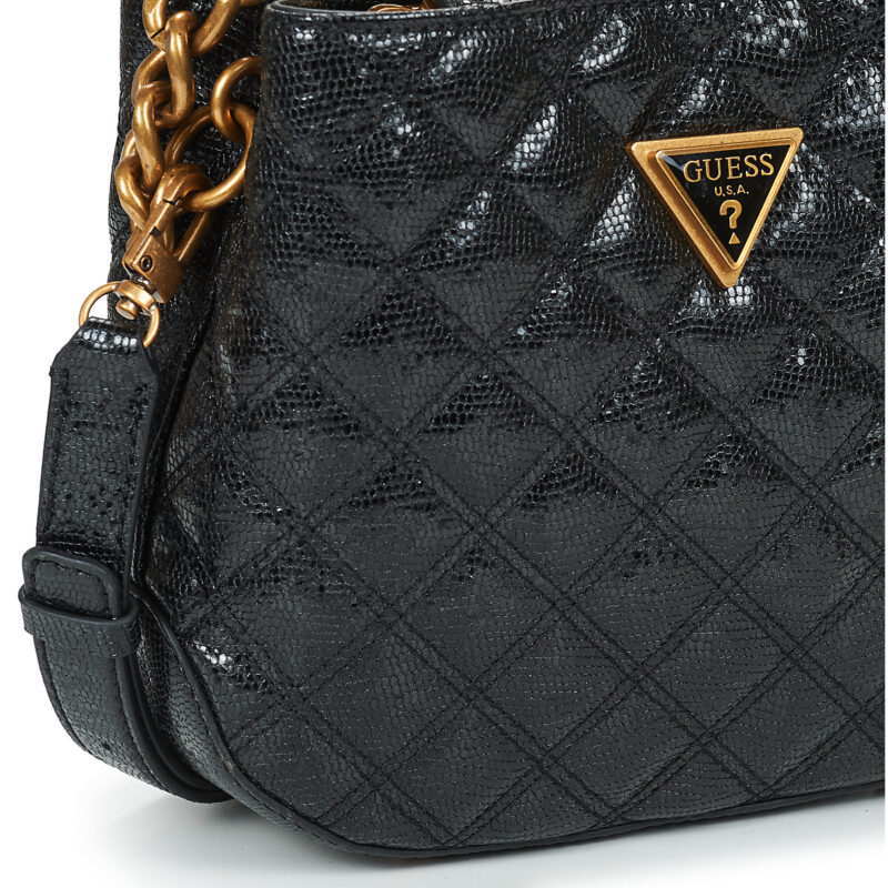 Frau Guess EIRE SMALL BUCKET Schwarze Damenhandtasche - 4