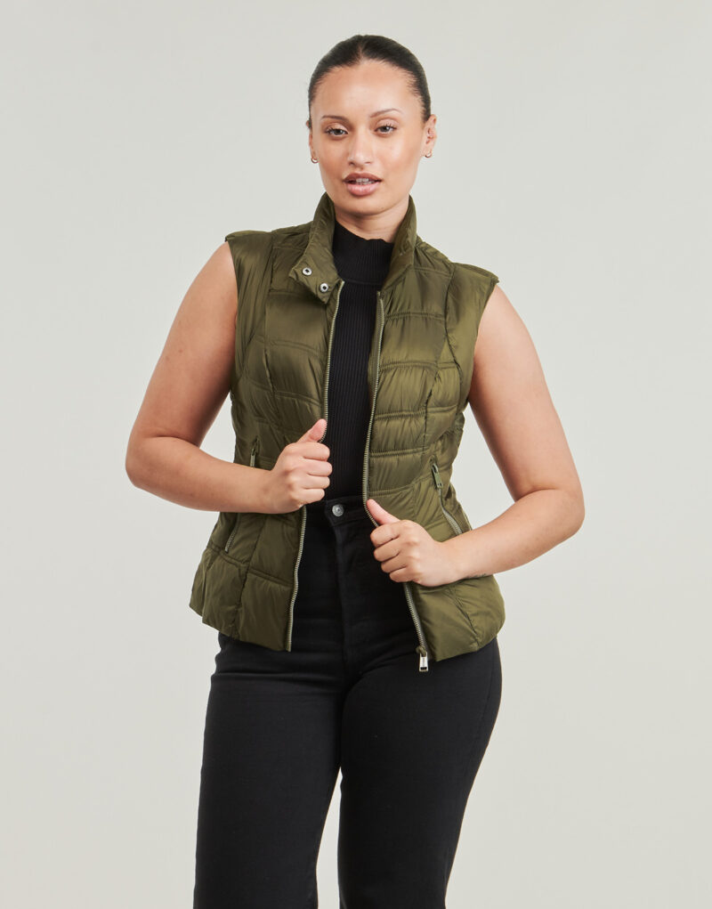 Parka Guess NATASHA PARKA DETACHABLE Kaki Parka Femme - 5