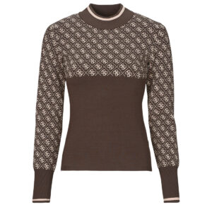 Maglione  Guess  LISE 4G LS SWEATER  Marrone -  Maglioni Donna