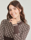 Jumper Guess LISE 4G LS SWEATER Brown Women's Sweaters - 5