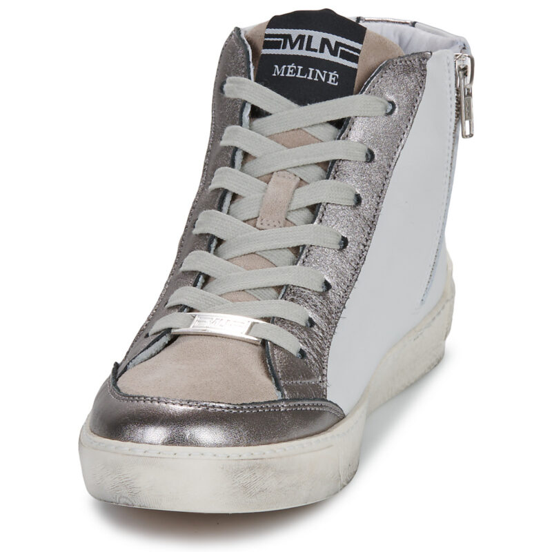 Meline  MELIBO  Bianco -  Sneakers alte Donna - 3