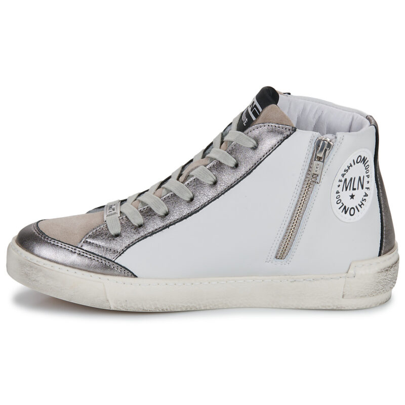 Meline  MELIBO  Bianco -  Sneakers alte Donna - 4