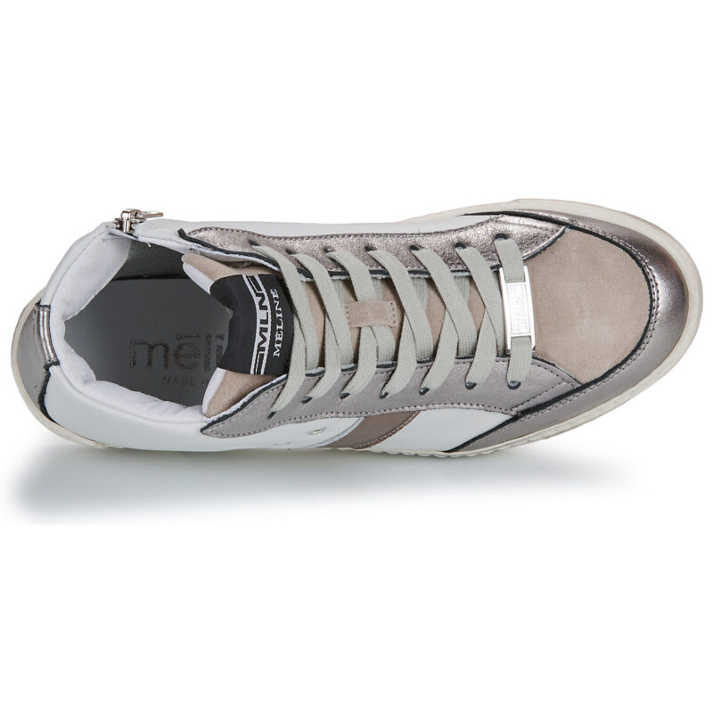 Meline  MELIBO  Bianco -  Sneakers alte Donna - 6