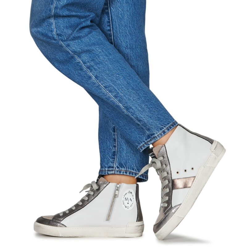 Meline  MELIBO  Bianco -  Sneakers alte Donna - 8