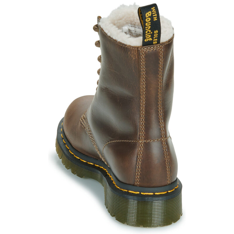 Dr. Martens 1460 SERENA DARK KAKHI ORLEANS Braun Damen Stiefel - 5