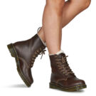 Dr. Martens 1460 SERENA DARK KAKHI ORLEANS Braun Damen Stiefel - 8