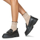 Xti 143291-BLACK Schwarze Damen-Loafer - 8