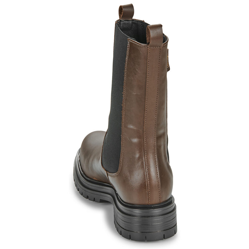 Betty London VERONIQUE Braune Damen-Ankle-Boots - Gr&ouml;&szlig;e 5