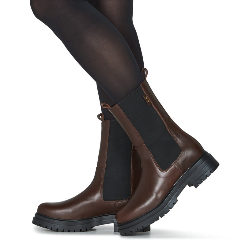 Betty London VERONIQUE Braune Damen-Ankle-Boots - Gr&ouml;&szlig;e 8