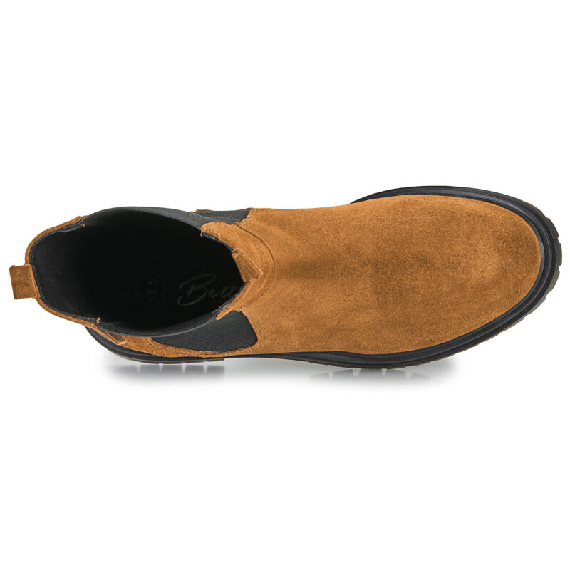 Betty London VERONIQUE Braune Damen-Ankle-Boots - Gr&ouml;&szlig;e 6