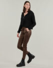 Chino trousers Le Temps des Cerises FLEXO Marrone Pantaloni Chino Donna - 3