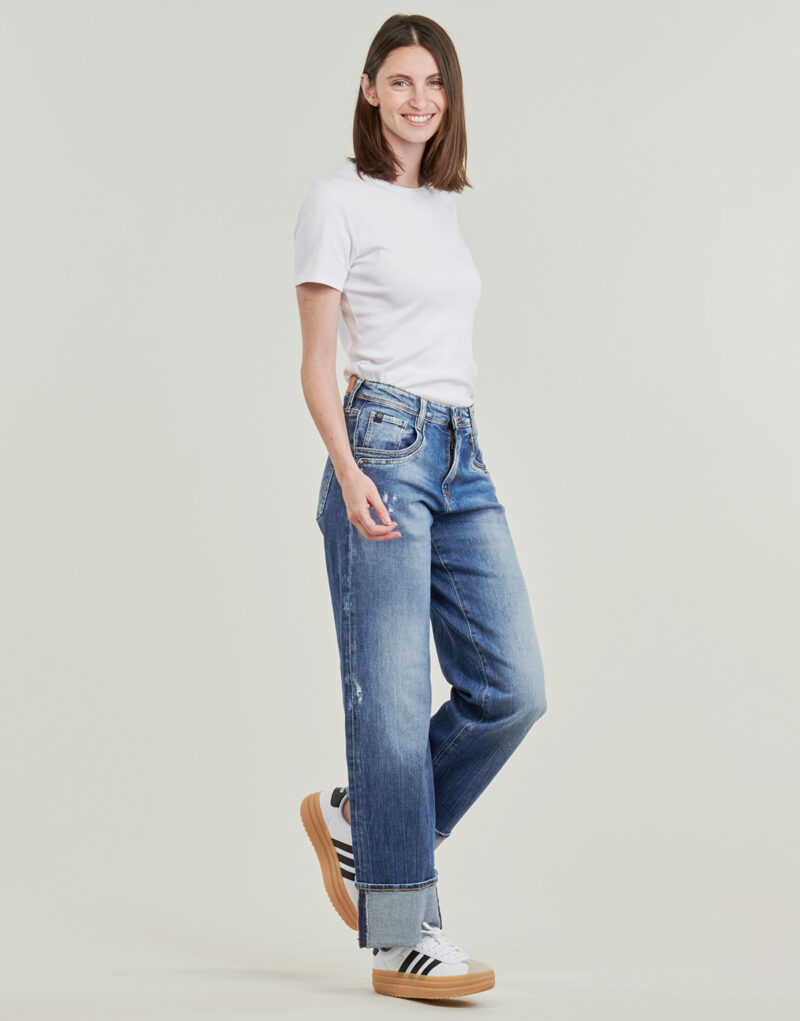 Boyfriend jeans Le Temps des Cerises 400/28 Blue Women's boyfriend jeans - 3