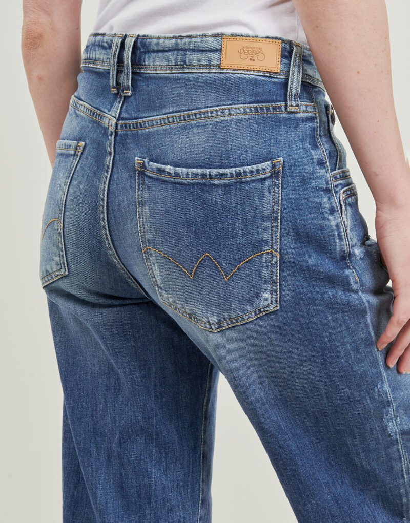 Boyfriend jeans Le Temps des Cerises 400/28 Blue Women's boyfriend jeans - 5