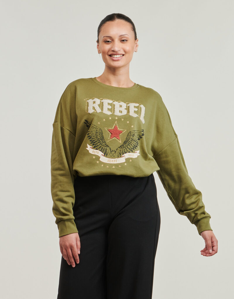 Felpe Only ONLLAYLA Verde Felpe Donna - 2